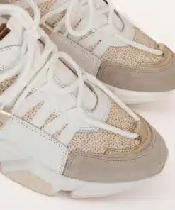 Alternative view of Dwrs Los Angeles Raffia Sand Champagne Sneakers
