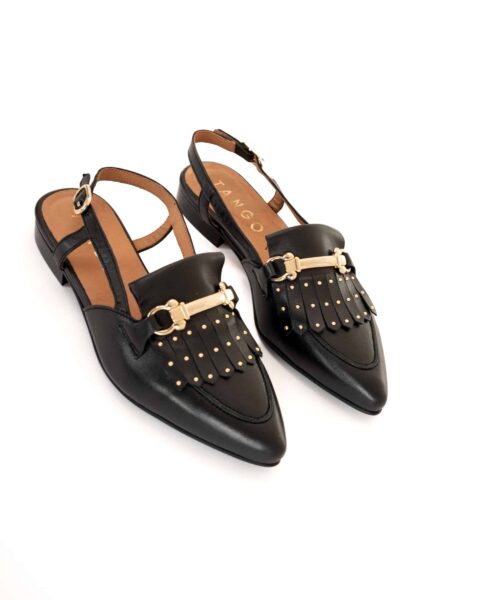 Tango Slingback Nicolette 23-A Black Leather