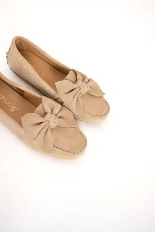 Alternative view of Babouche Moccasins Naomi Beige Suede