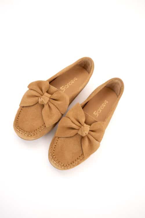 Alternative view of Babouche Moccasins Naomi Camel Suede
