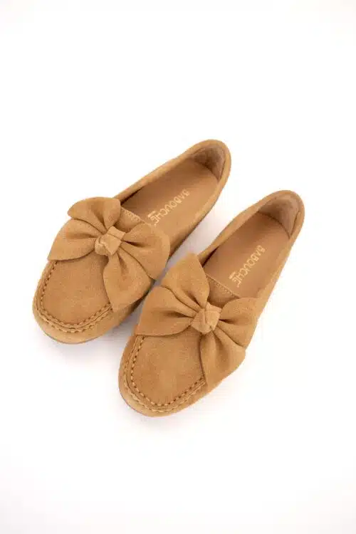 Alternative view of Babouche Moccasins Naomi Camel Suede