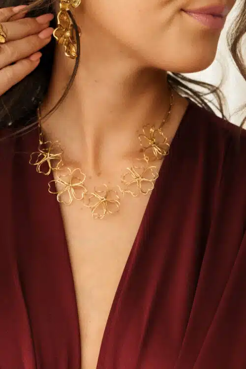 Open Flower Necklace