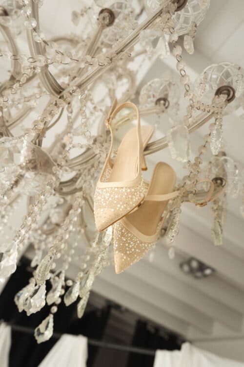 Jola Heels Sparkling Pearls Beige