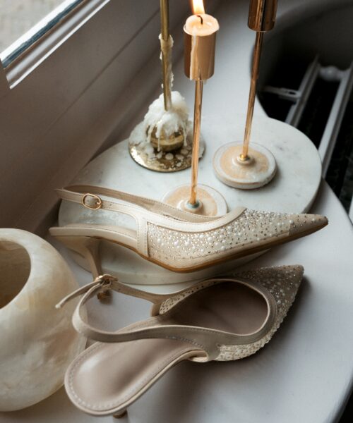 Alternative view of Jola Heels Sparkling Pearls Beige