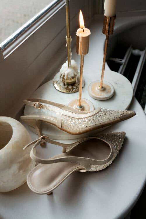 Alternative view of Jola Heels Sparkling Pearls Beige