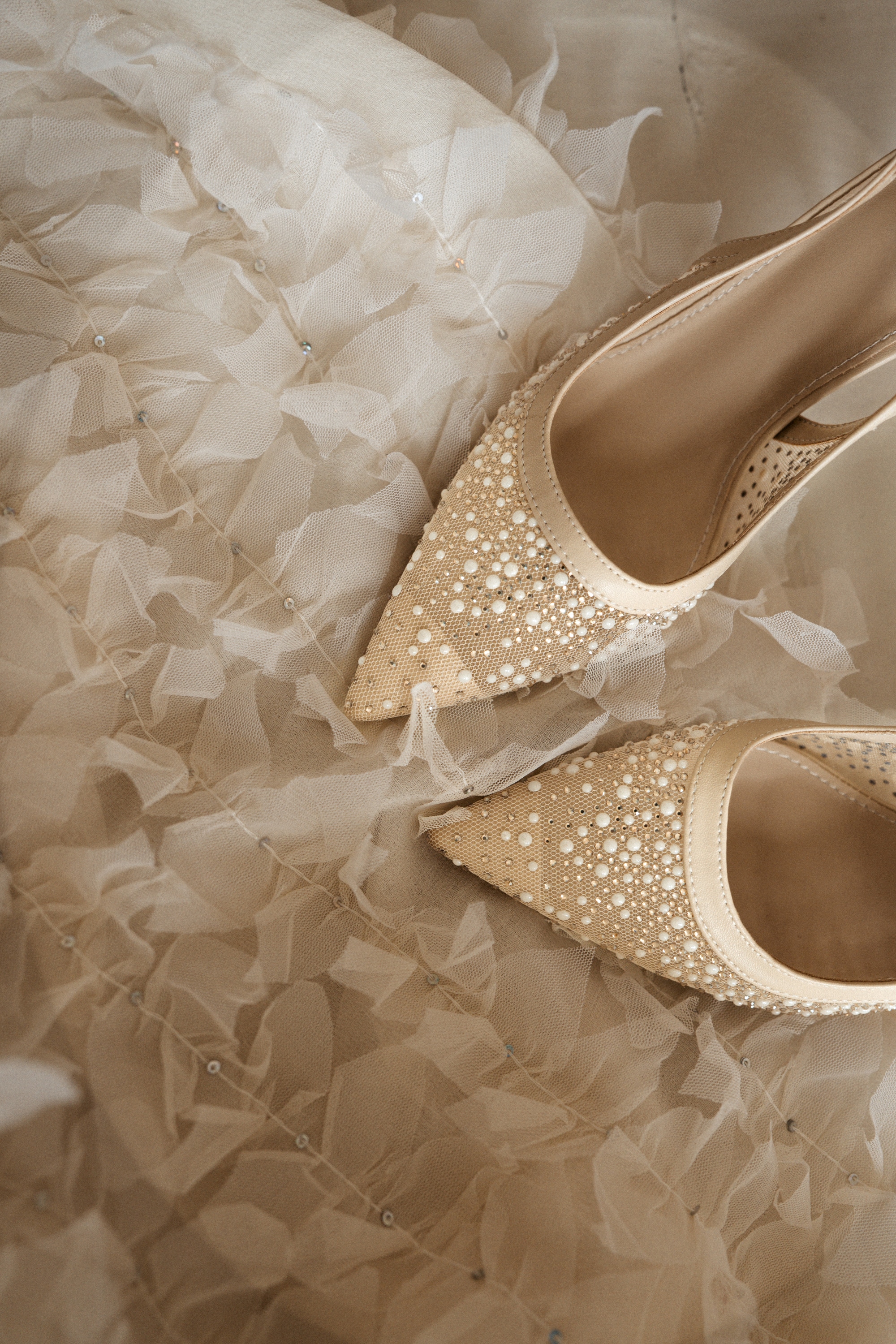 Jola Heels Sparkling Pearls Beige - Afbeelding 3