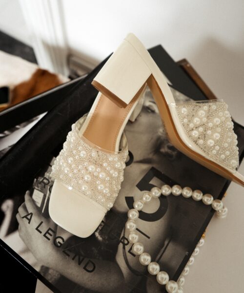 Alternative view of Nova Heels White Pearls