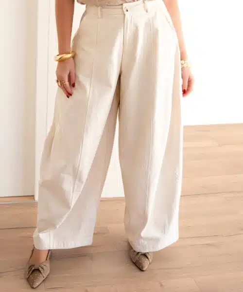 Maud Baggy Pants Ecru