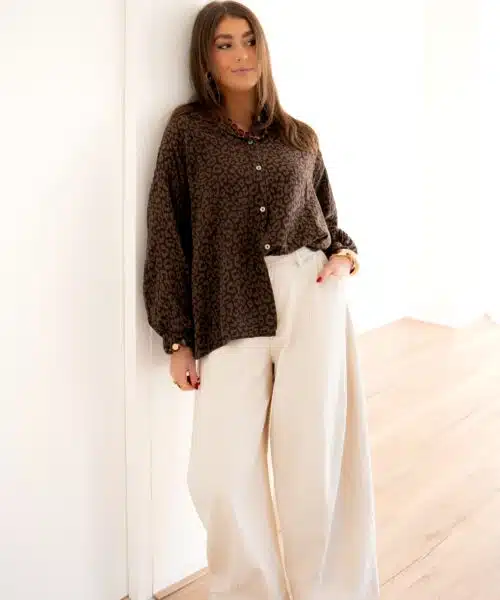Alternative view of Levy Leo Blouse Brown