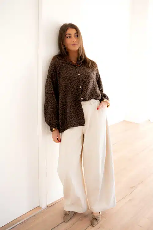 Alternative view of Levy Leo Blouse Brown