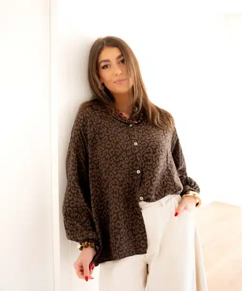Levy Leo Blouse Brown