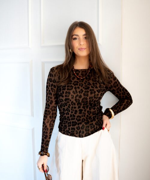 Alternative view of Lya Longsleeve Leo Brown