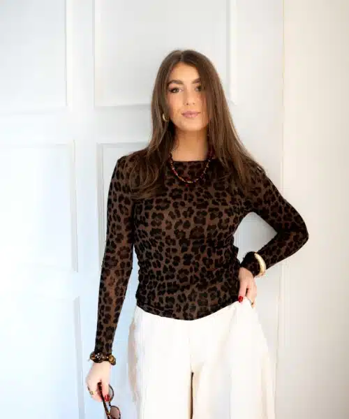 Alternative view of Lya Longsleeve Leo Brown