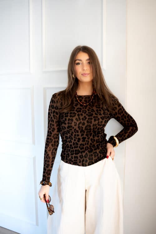 Alternative view of Lya Longsleeve Leo Brown