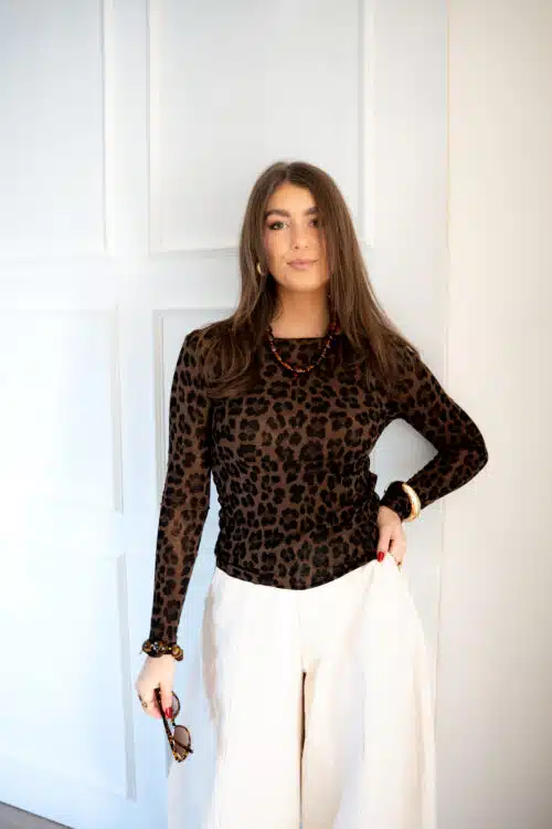 Alternative view of Lya Longsleeve Leo Brown