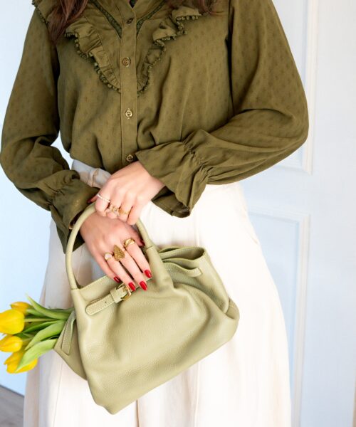 Alternative view of Elin Blouse Khaki .