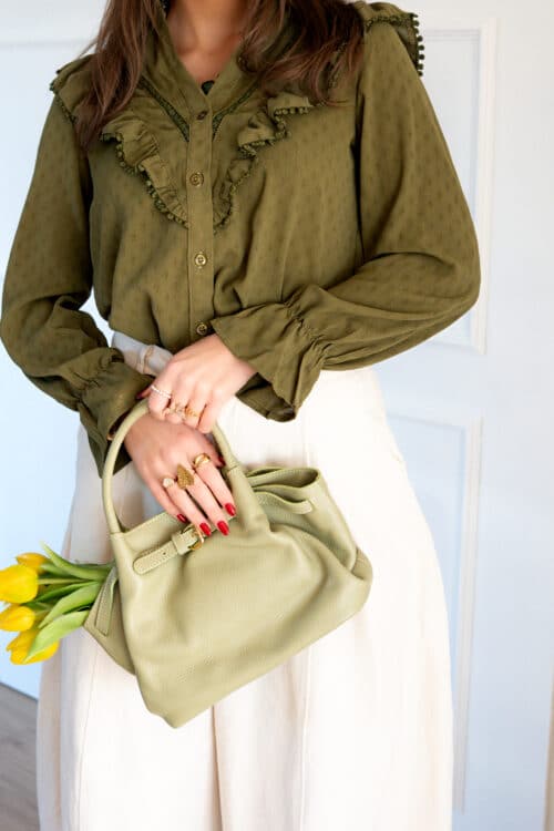 Alternative view of Elin Blouse Khaki .