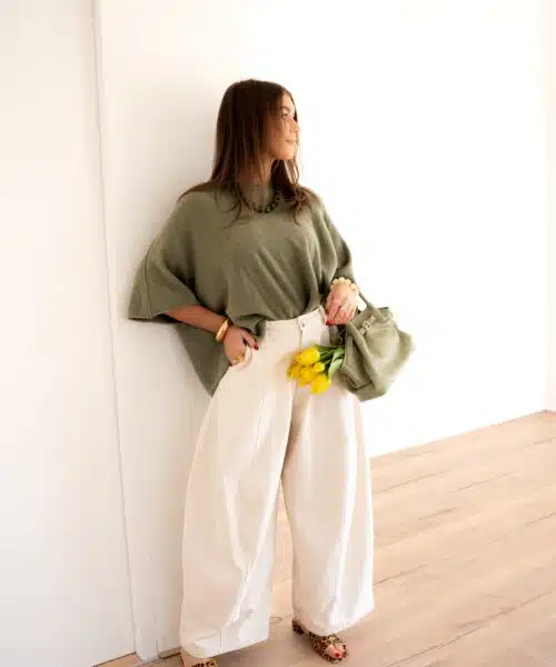 Alternative view of Maud Baggy Pants Ecru