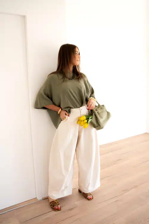 Alternative view of Maud Baggy Pants Ecru