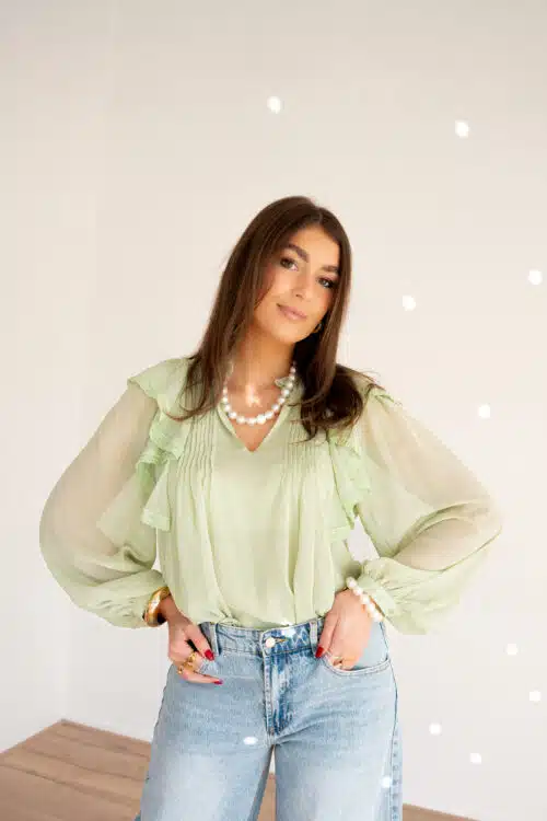 Emily Blouse Green ~