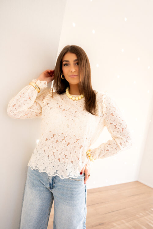 Alternative view of Roos Blouse Beige |