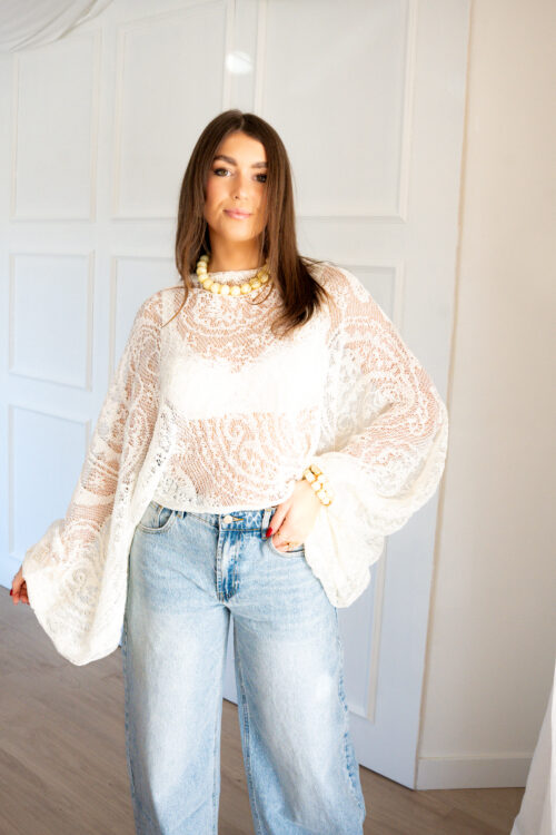 Alternative view of Elisa Blouse Strik Offwhite *