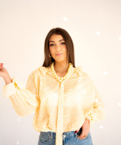 Vera Dot Blouse Yellow *
