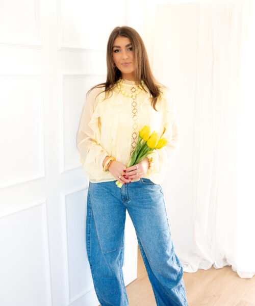 Alternative view of Maya Blouse Yellow *