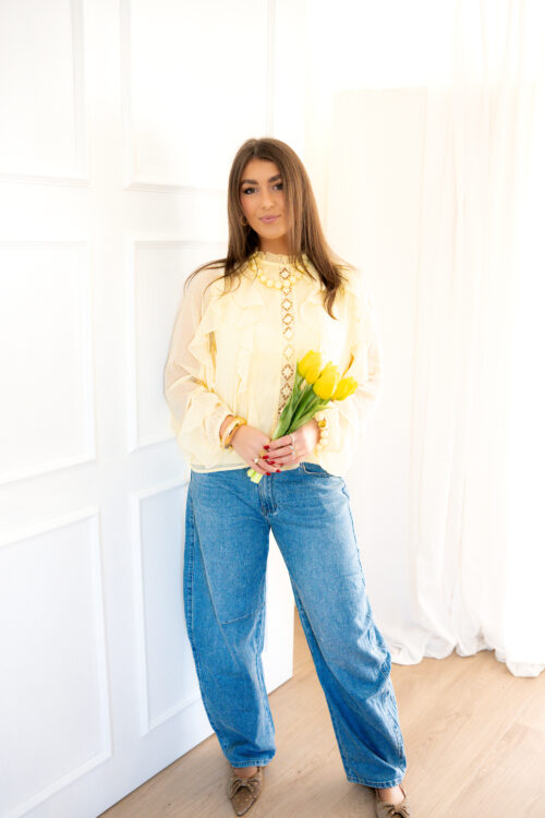 Alternative view of Maya Blouse Yellow *