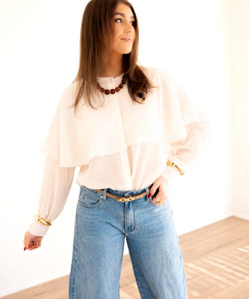 Chloe Blouse Creme .