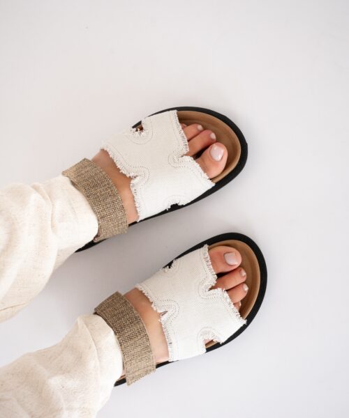 Alternative view of Babouche Bidi-146 Beige Taupe Sandal