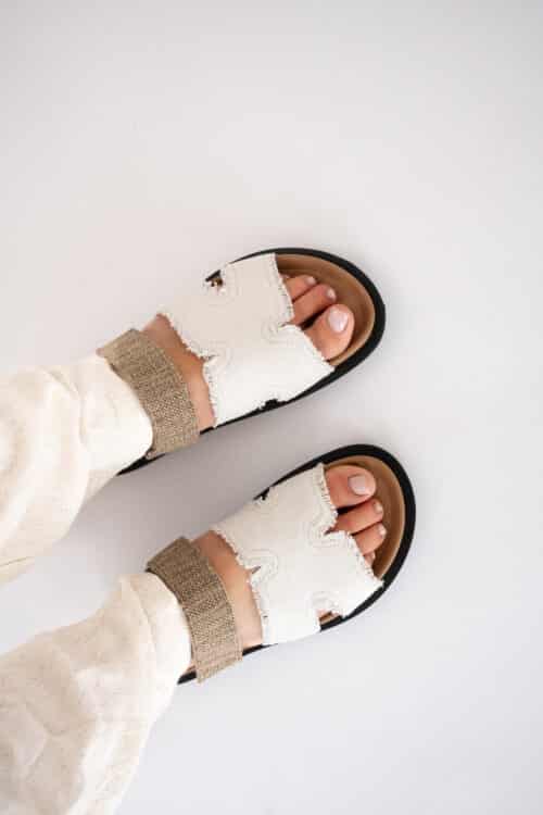 Alternative view of Babouche Bidi-146 Beige Taupe Sandal