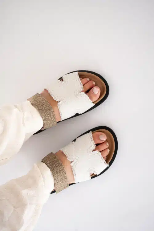 Alternative view of Babouche Bidi-146 Beige Taupe Sandal