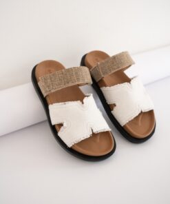 Babouche Bidi-146 Beige Taupe Sandal