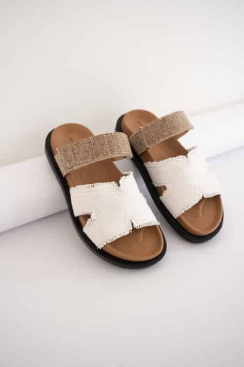 Babouche Bidi-146 Beige Taupe Sandal