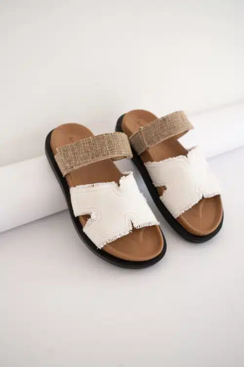 Babouche Bidi-146 Beige Taupe Sandal