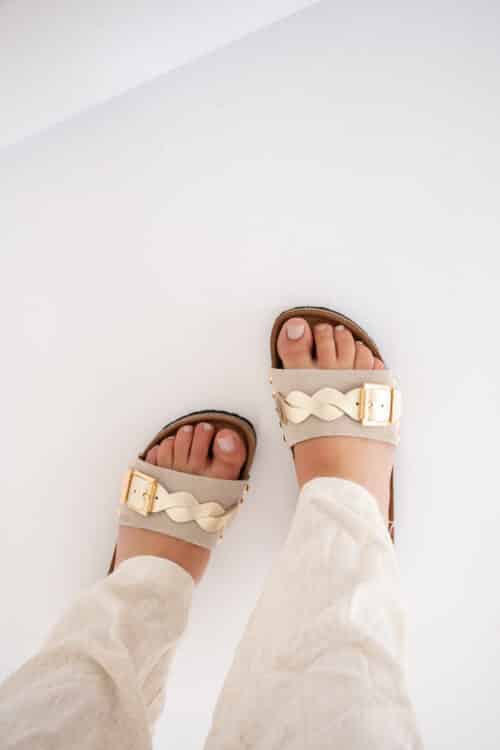 Alternative view of Dwrs Java Metallic Sand Champagne Sandal