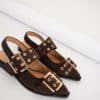 Anouk Slingback Dark Brown