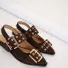 Anouk Slingback Dark Brown