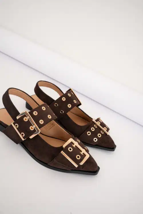 Anouk Slingback Dark Brown