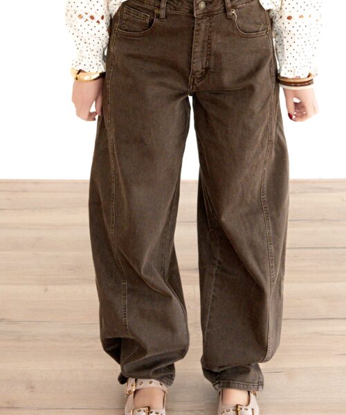 Daphne Balloon Jeans Light Brown 3386