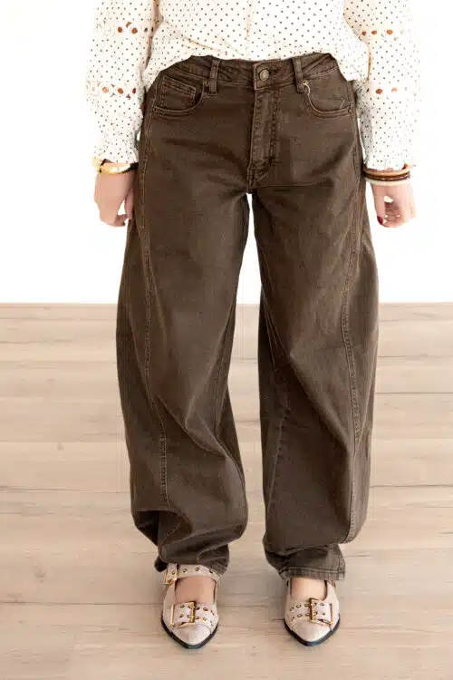 Daphne Balloon Jeans Light Brown 3386