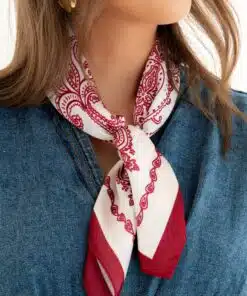 Satin Scarf Bordeaux