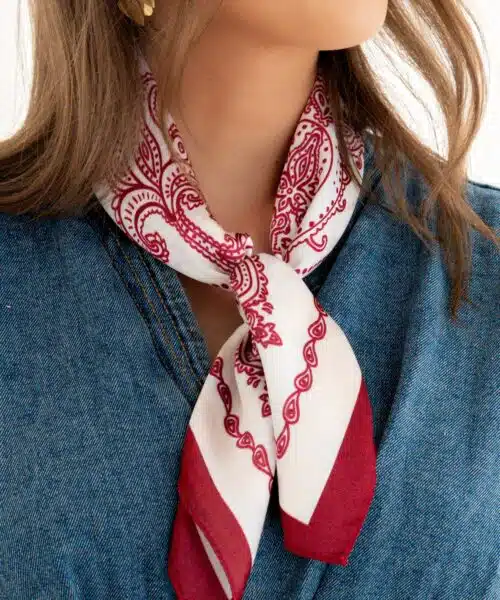Satin Scarf Bordeaux