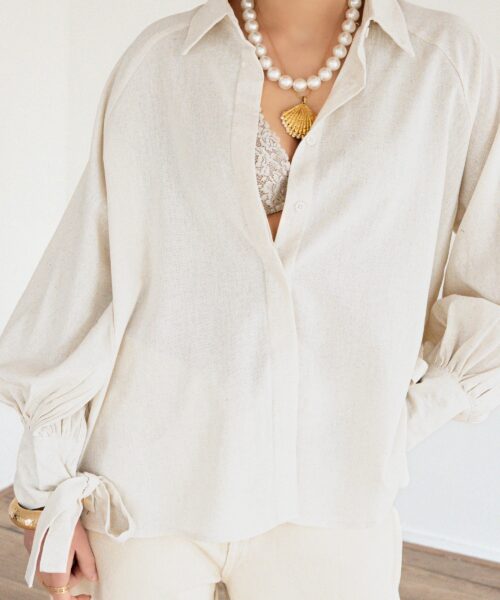 Alternative view of Sisi Blouse Beige |