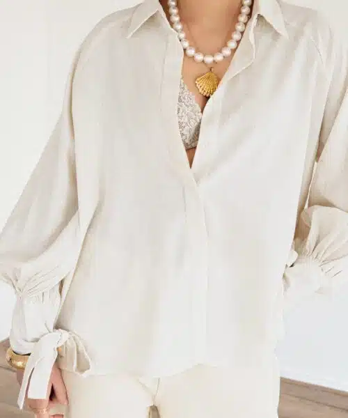 Alternative view of Sisi Blouse Beige |