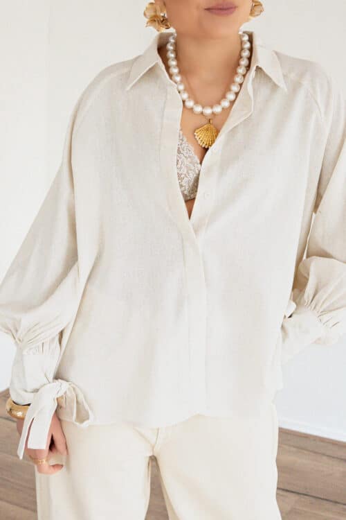Alternative view of Sisi Blouse Beige |