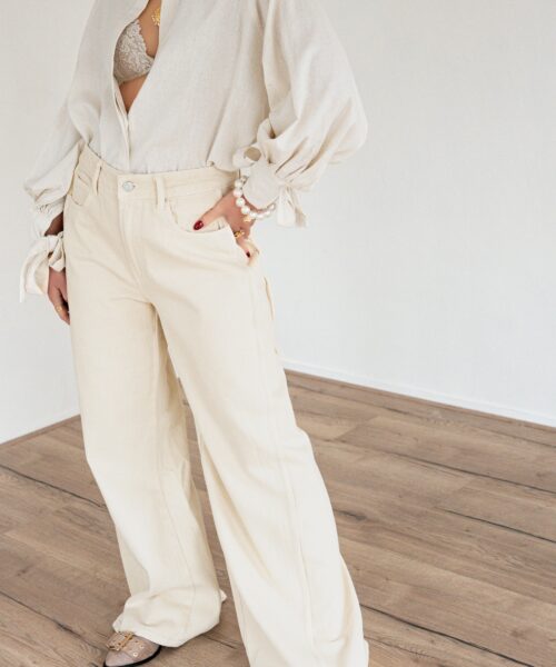 Alternative view of Luna Wide Leg Jeans 9059