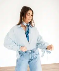 Alternative view of Sisi Blouse Light Blue -