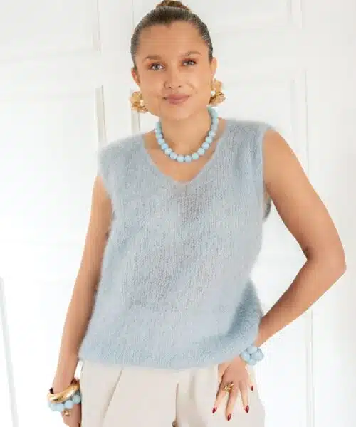 Mohair Spencer Light Blue
